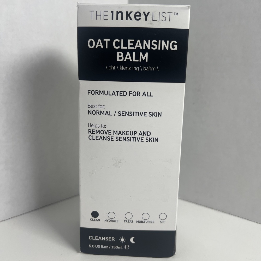 The INKEY List Oat Cleansing Balm 5oz 150ml Face Cleanser for Sensitive Skin
